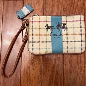 Coach leather wristlet